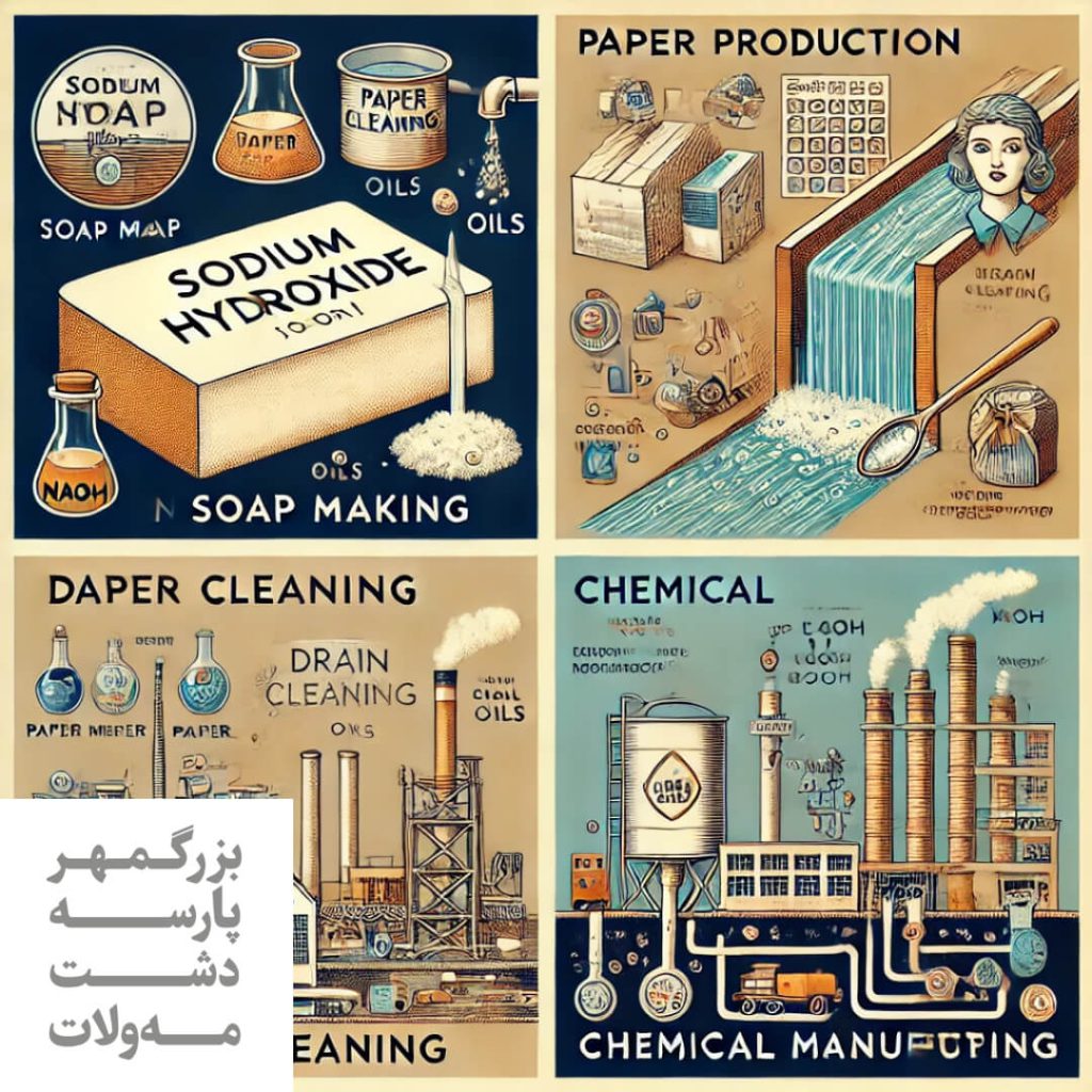 انواع کاربرد هیدروکسید سدیم