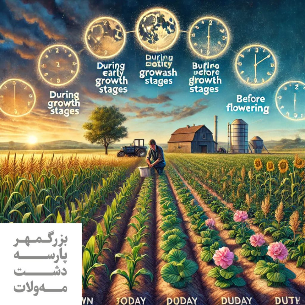 بهترین زمان مصرف کود پتاس