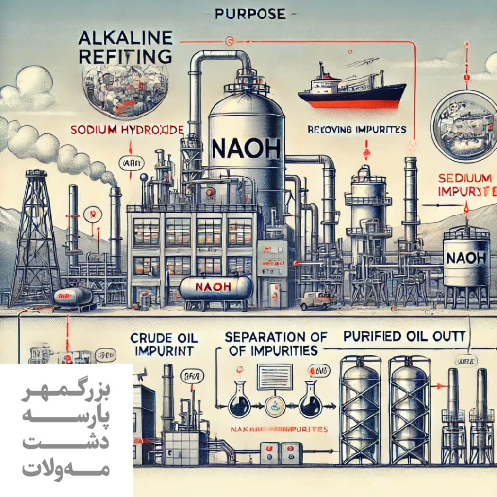 هدف از پالایش قلیایی با استفاده از هیدروکسید سدیم