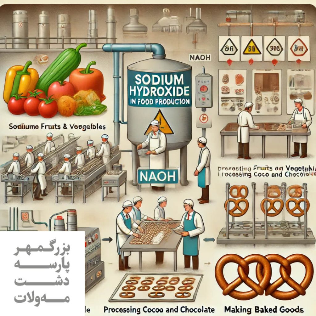 کاربرد هیدروکسید سدیم در تولید مواد غذایی